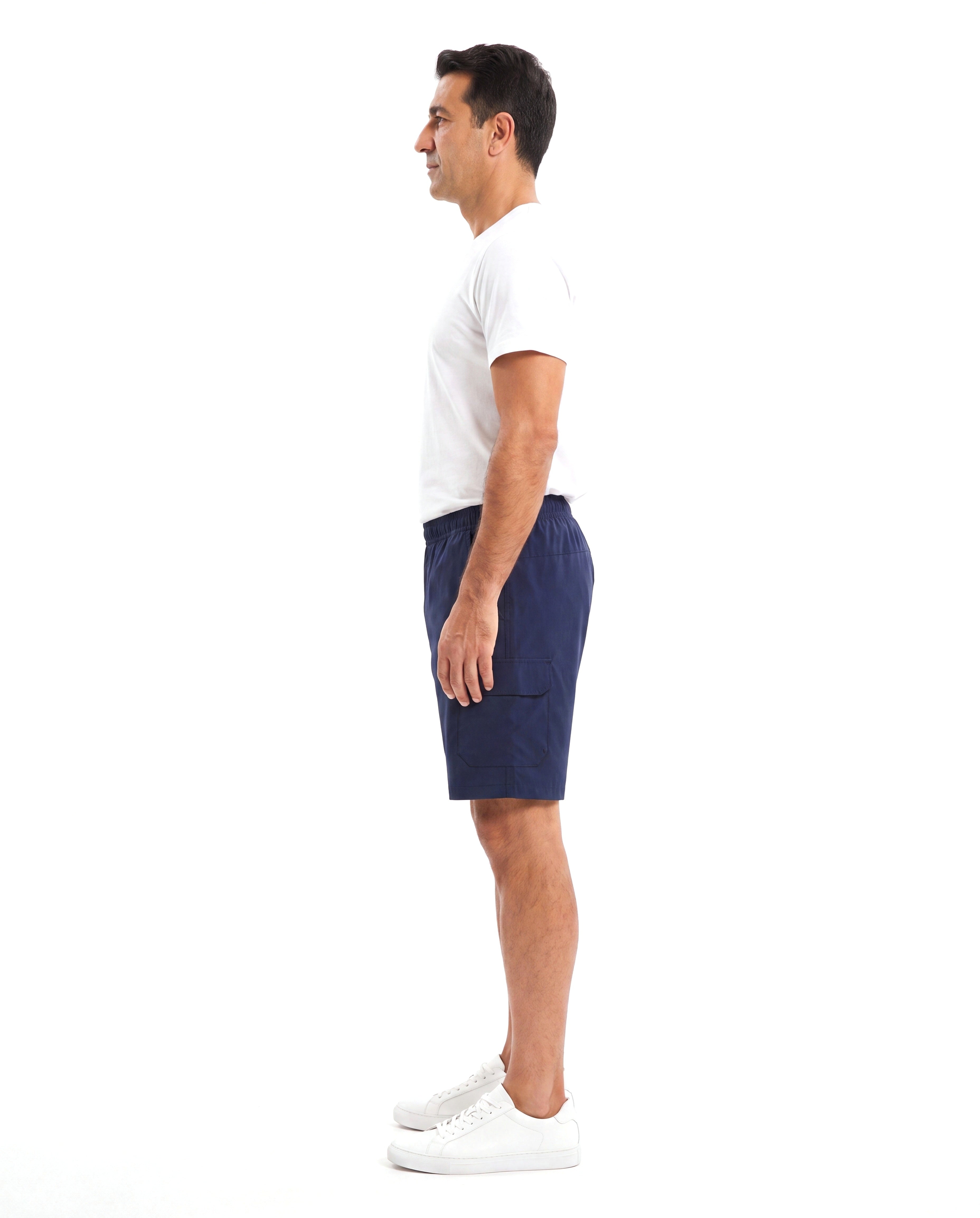 Sneldrogende cargo short met zakdetails Heren