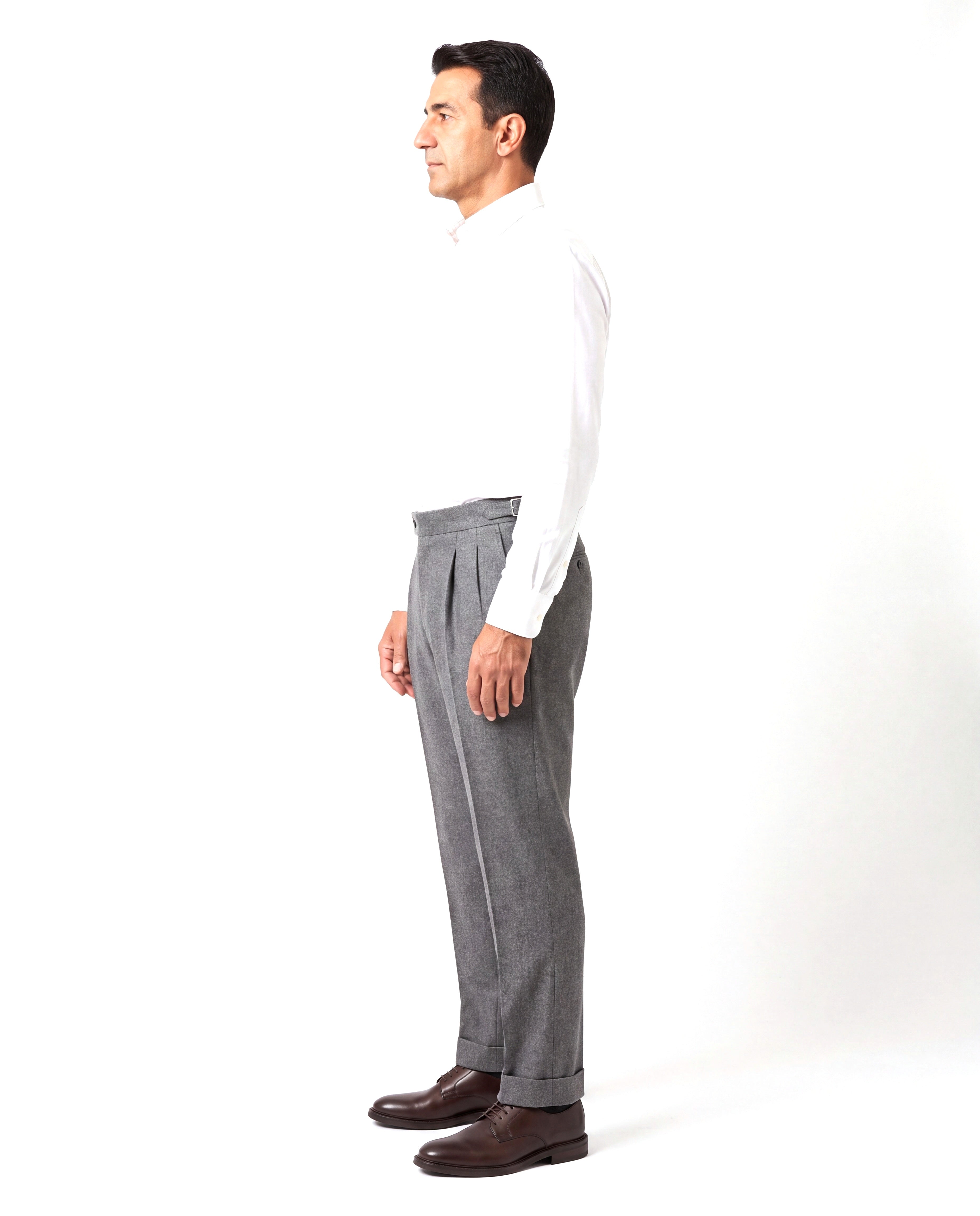 Tweed vrijetijdsbroek met comfortabele pasvorm Heren