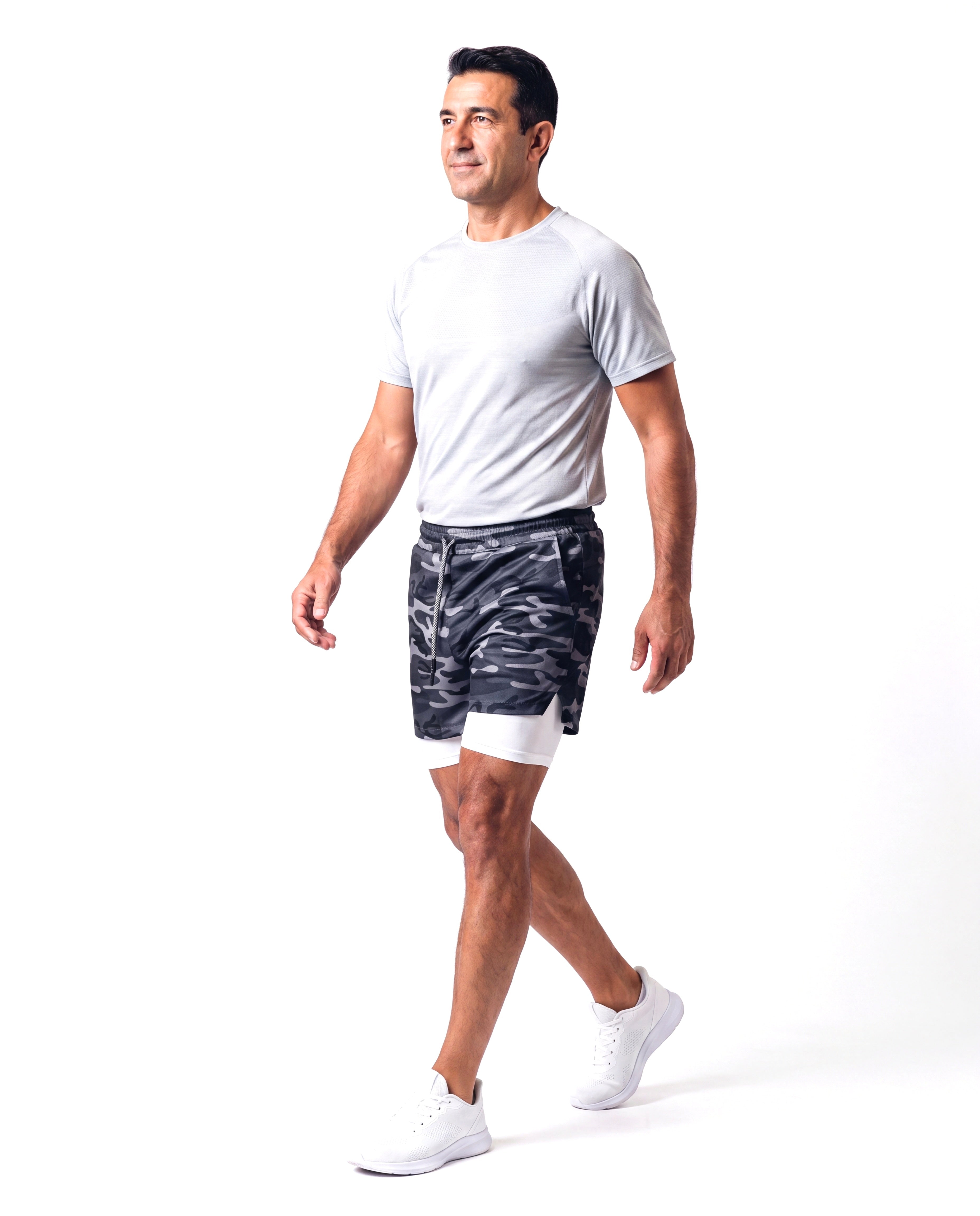 Sportieve short met 2-in-1 constructie Heren