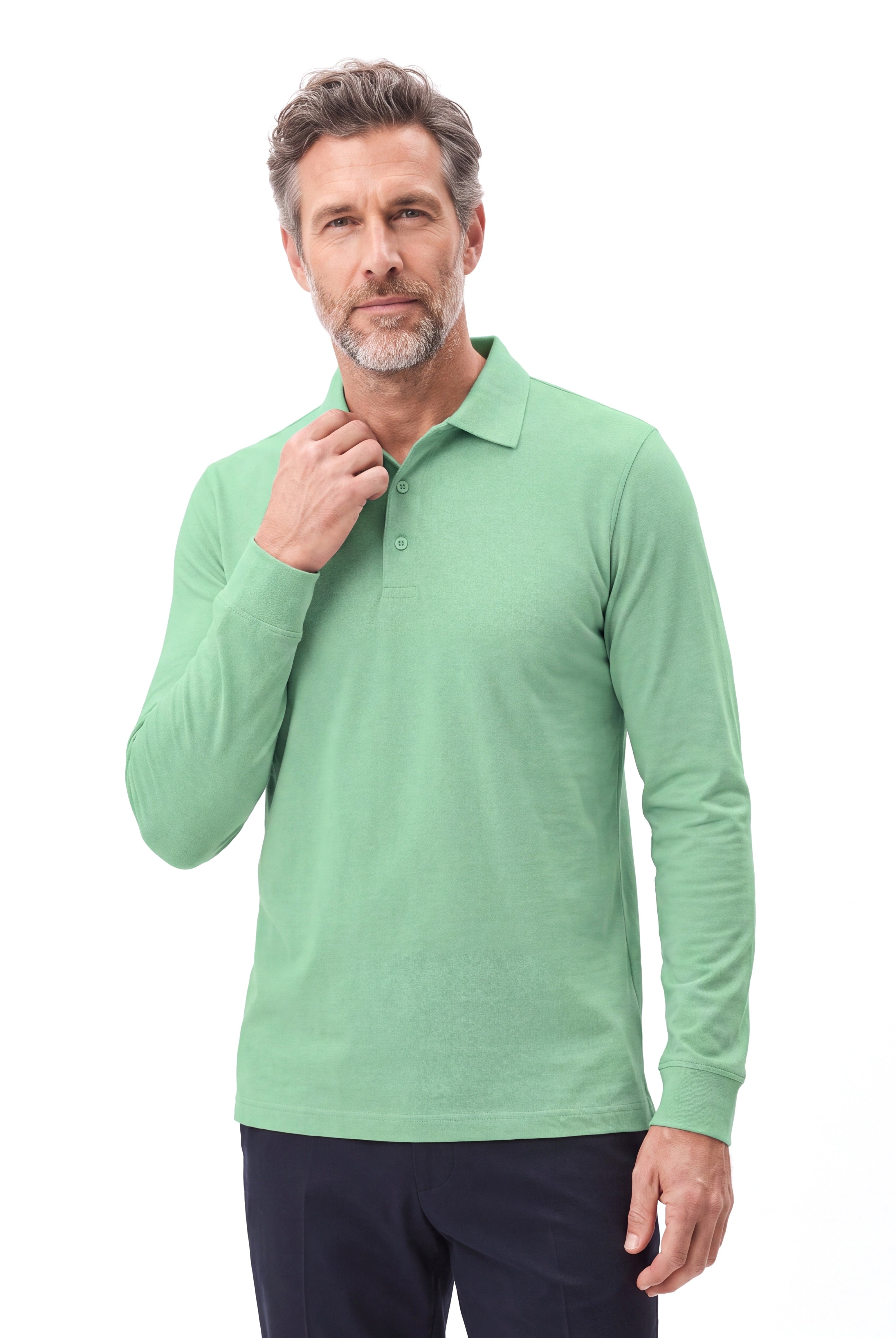 Piqué polo met slim fit Heren