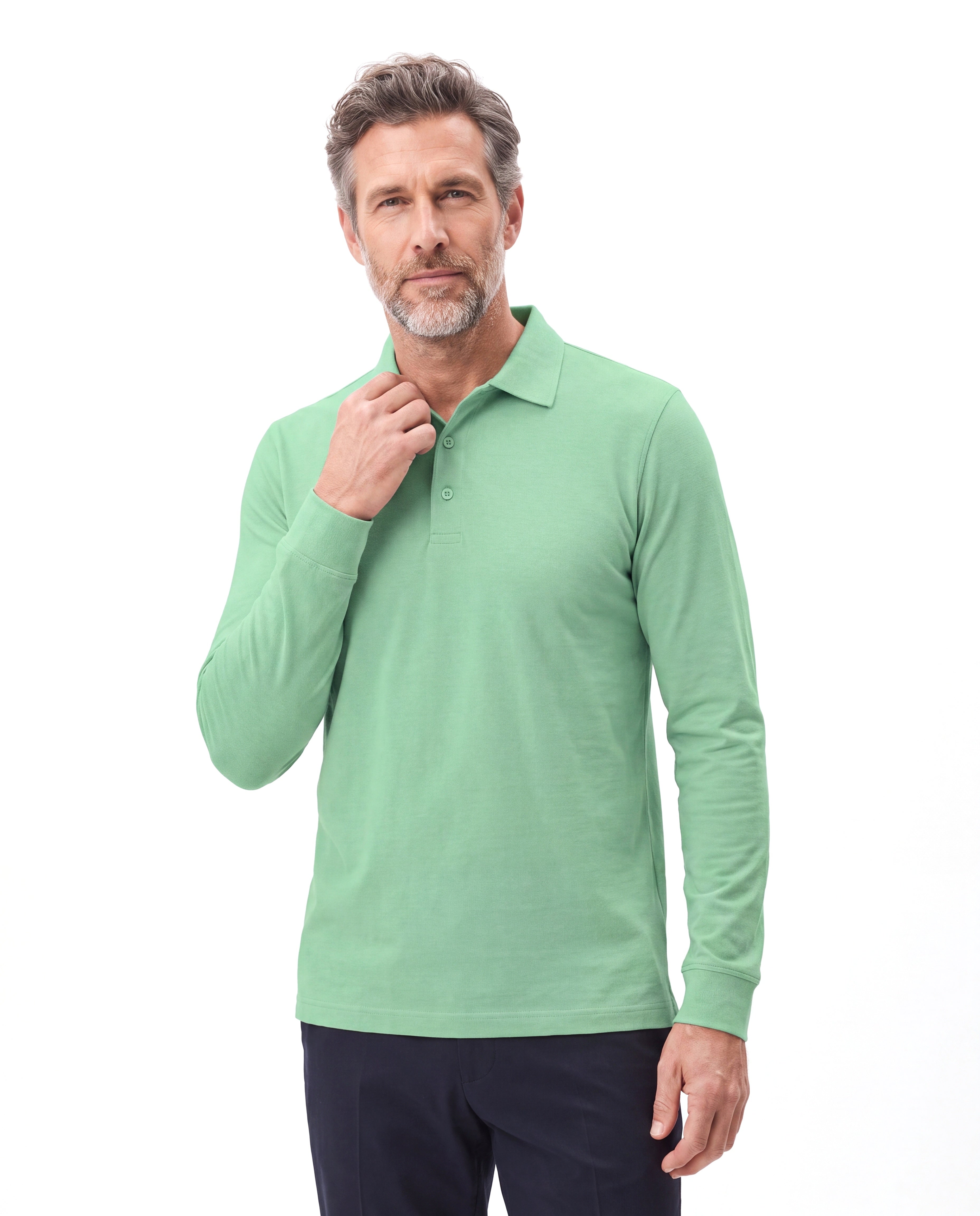 Piqué polo met slim fit Heren