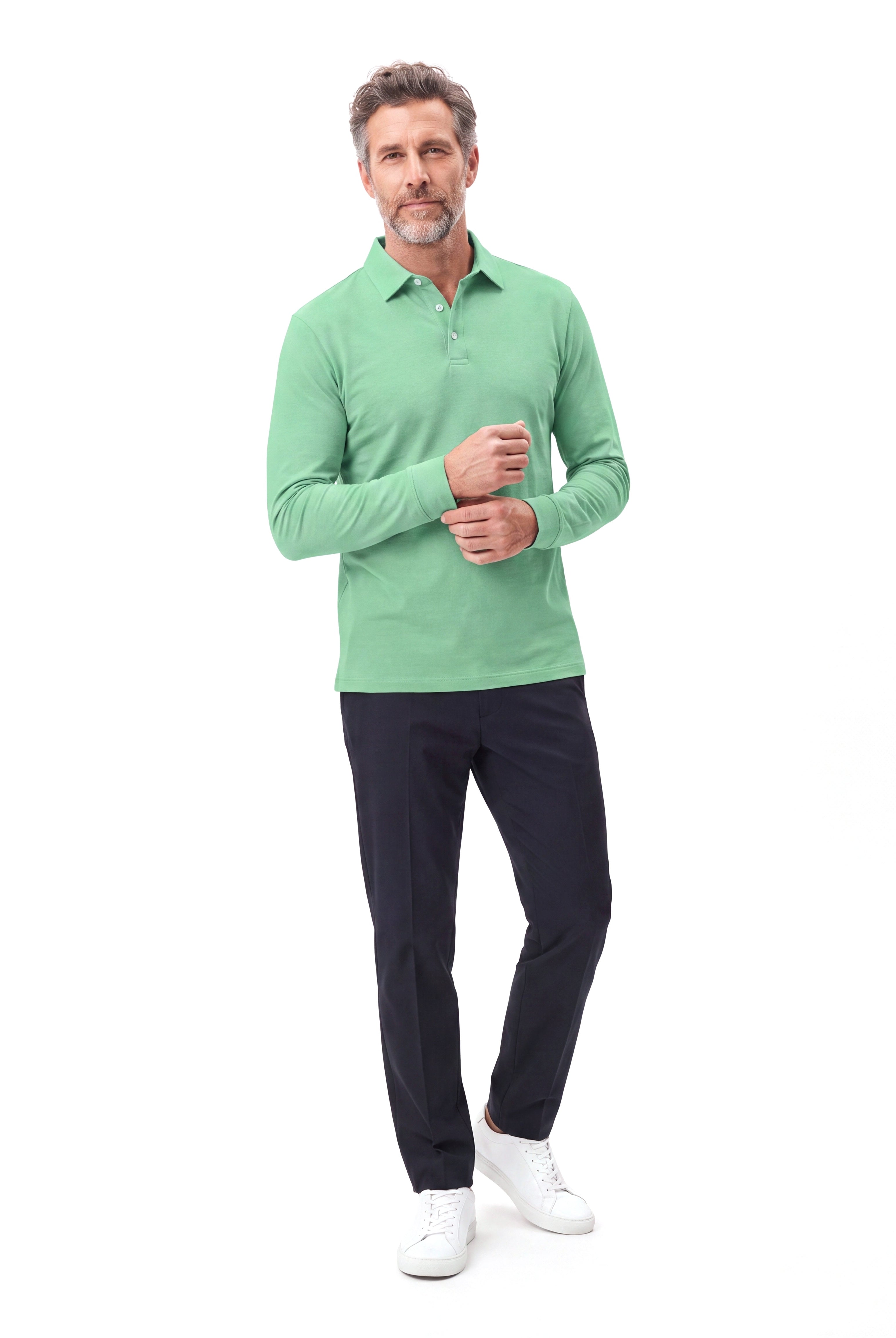 Piqué polo met slim fit Heren