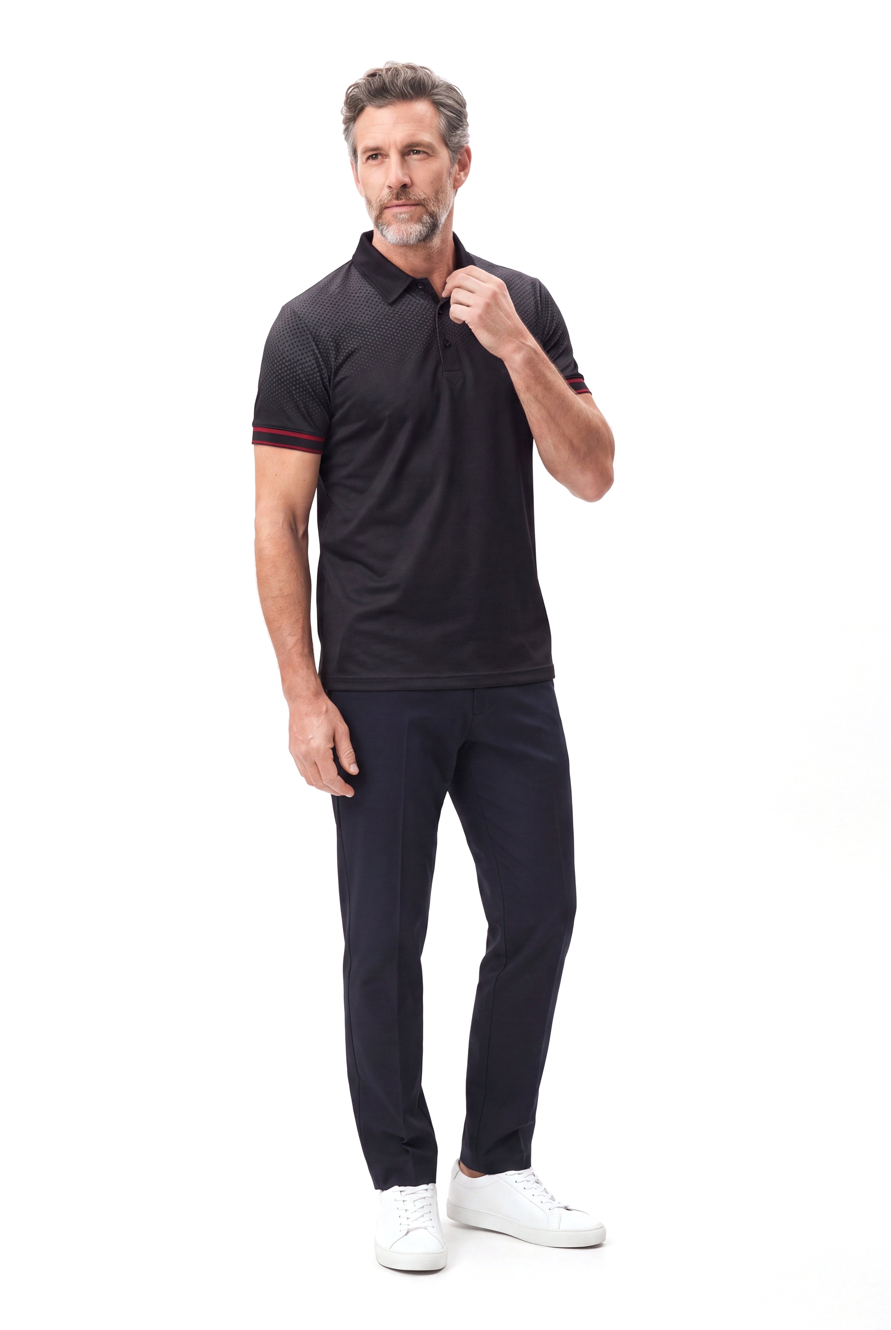 Katoenen poloshirt met korte mouw Heren