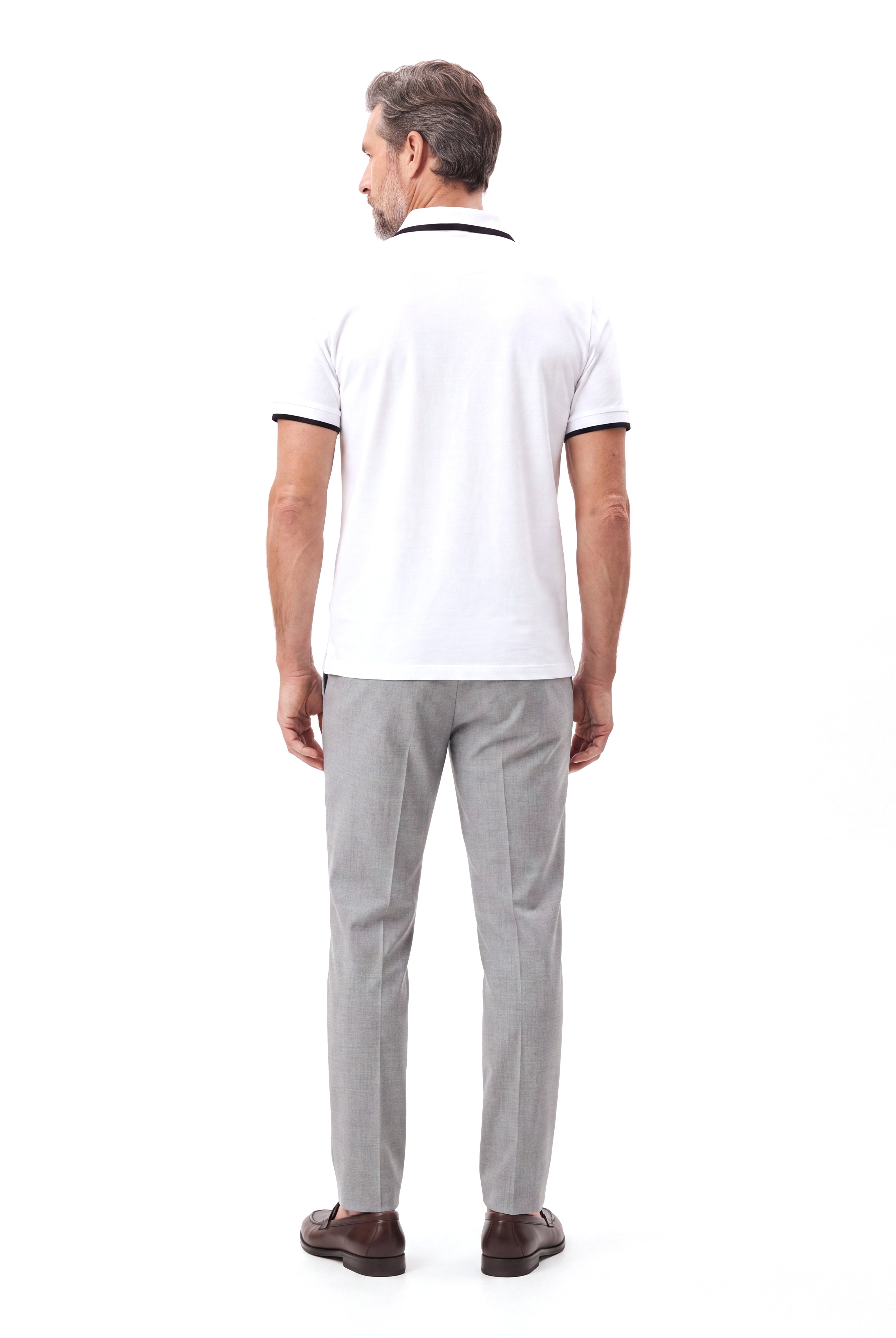 Katoenen polo met slim fit pasvorm Heren