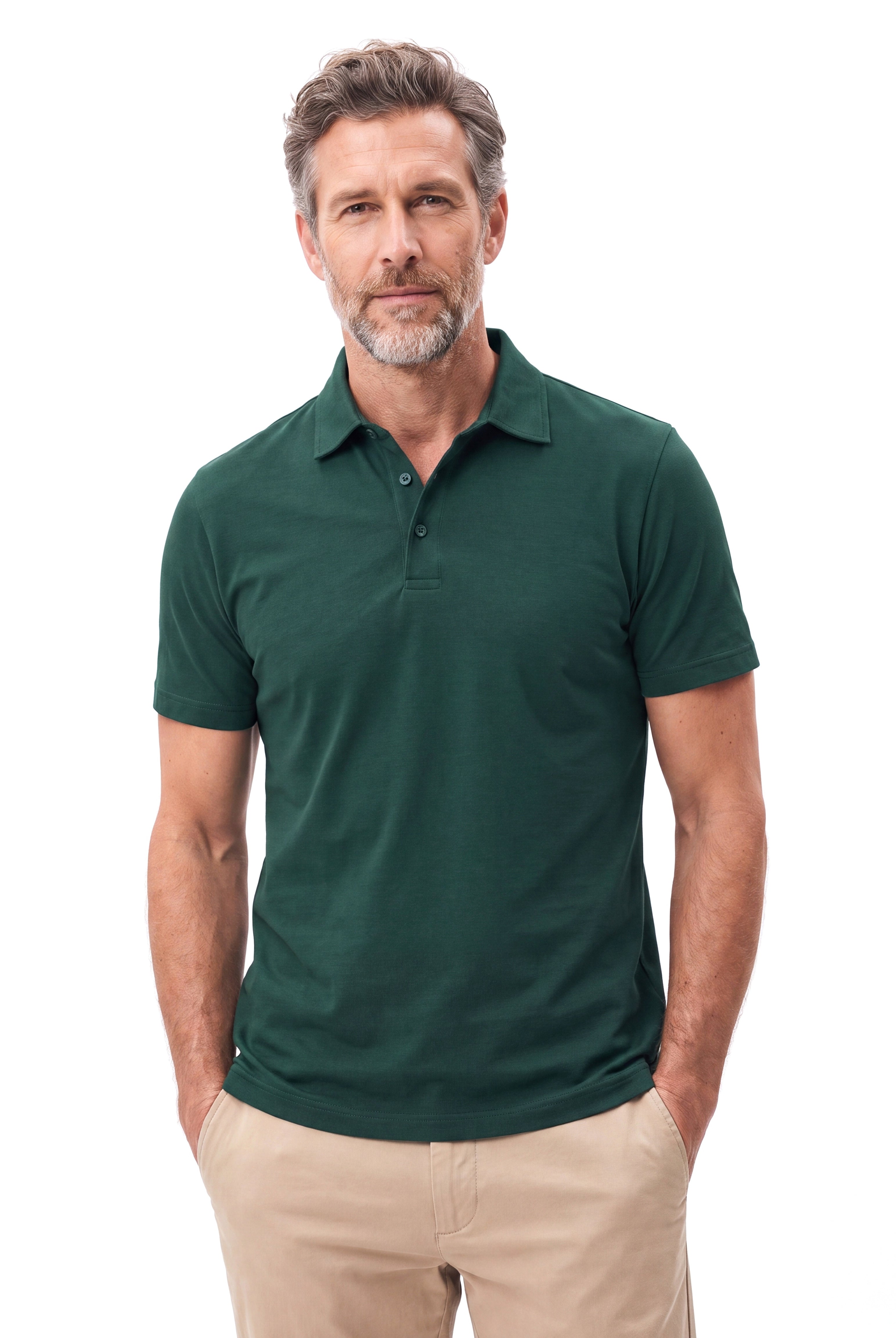 Katoenen poloshirt met fijne piqué structuur Heren