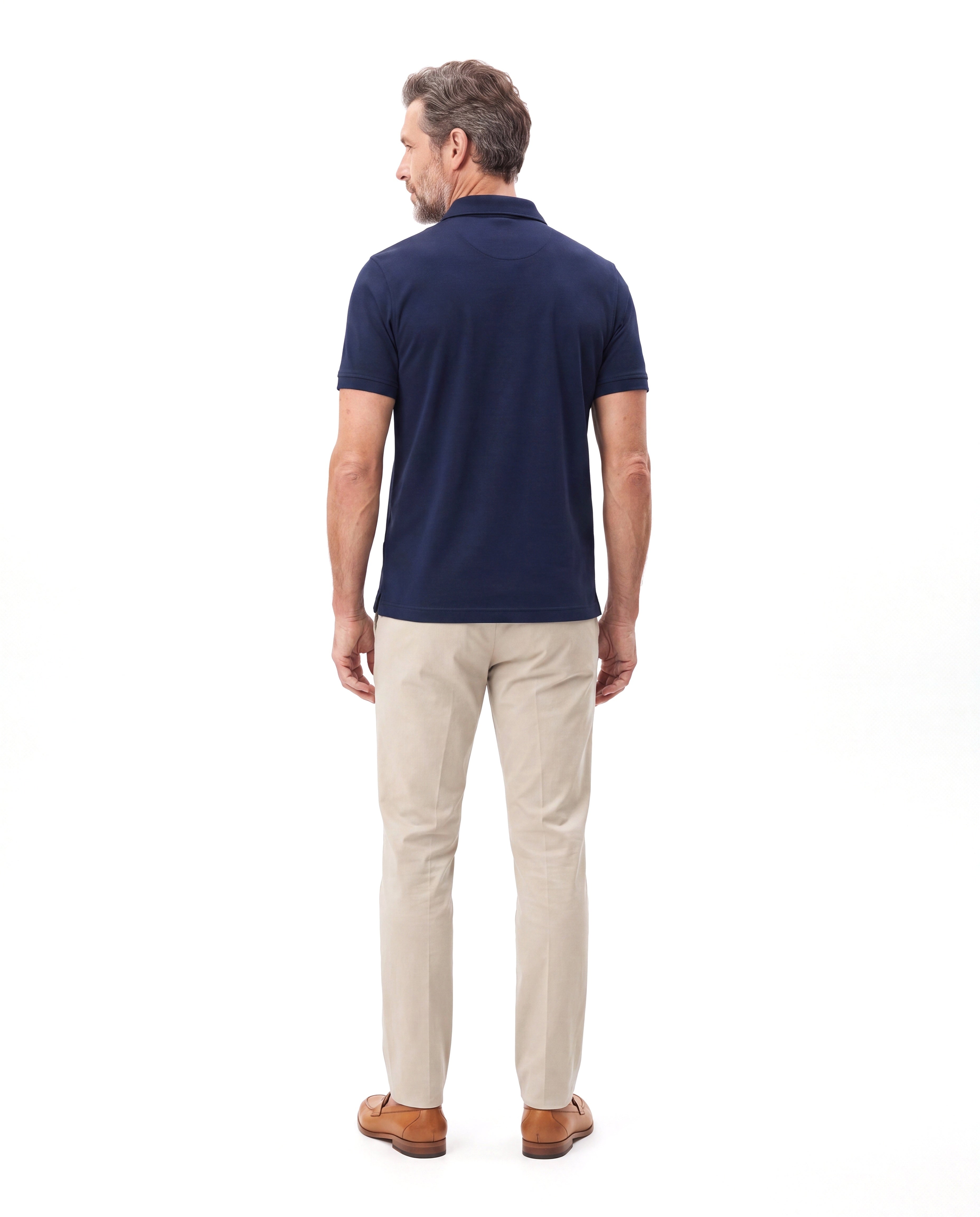 Luxe polo met ritssluiting Heren