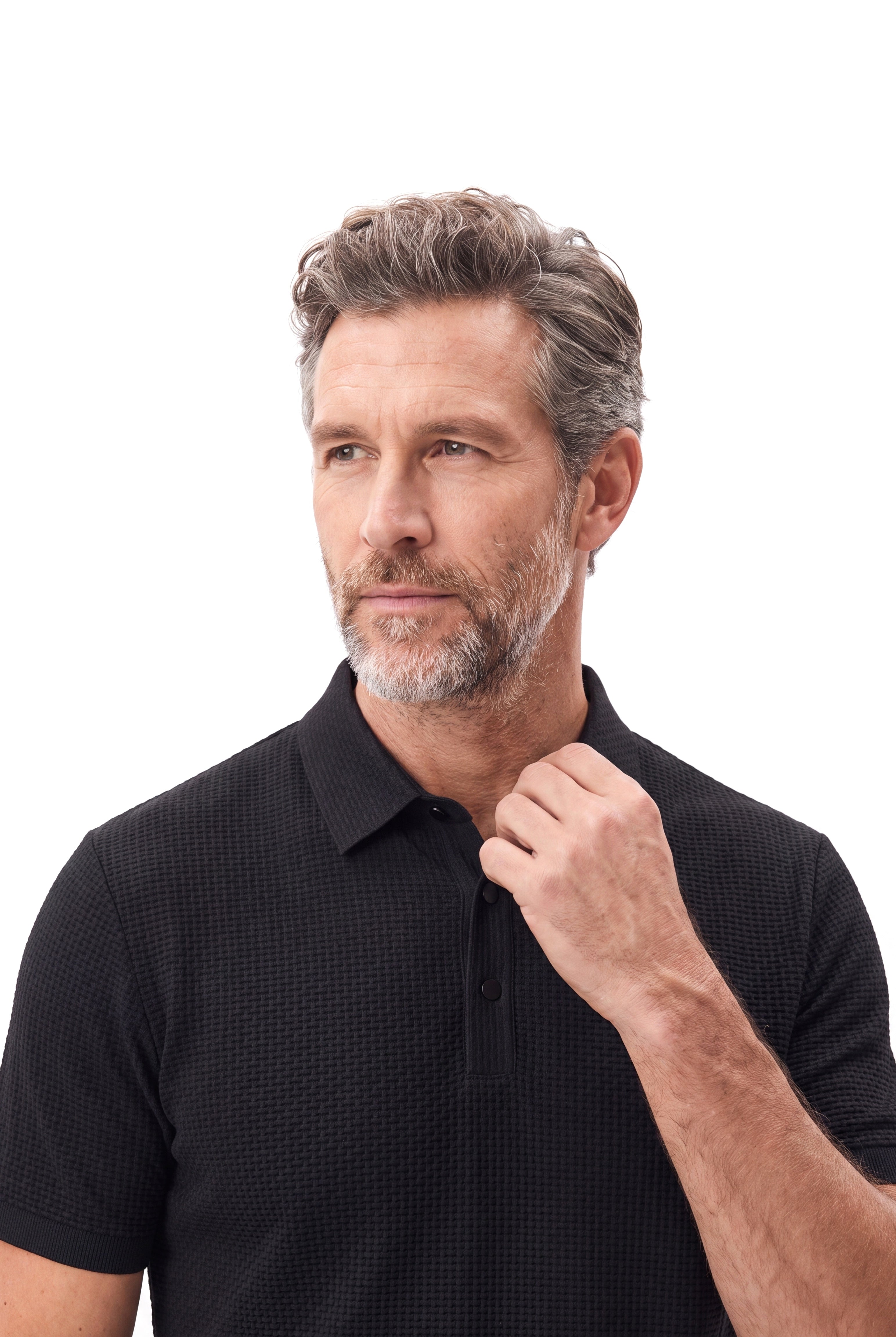 Kreukvrije polo met stretch comfort Heren