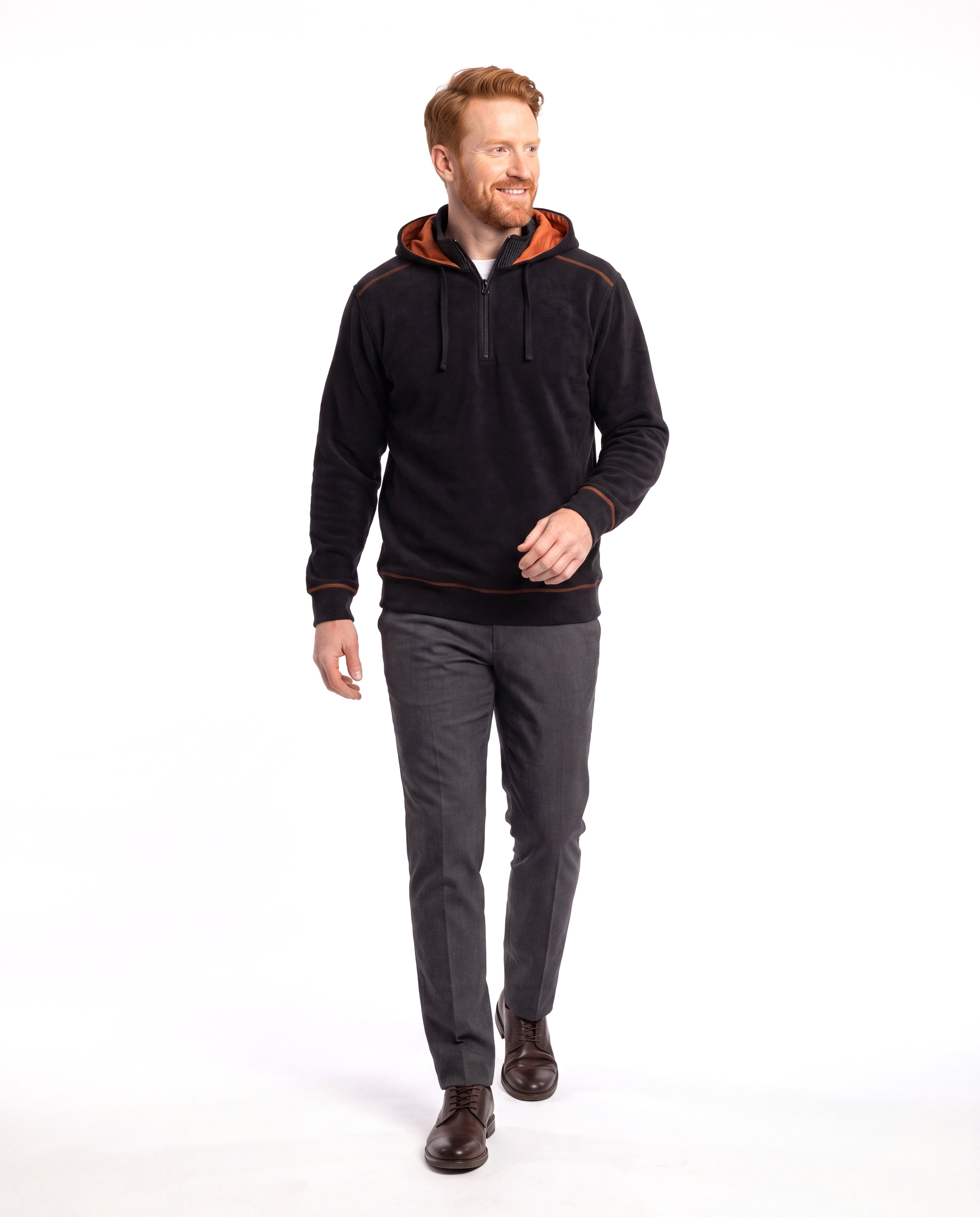 Thermische hoodie met geïsoleerde voering Heren