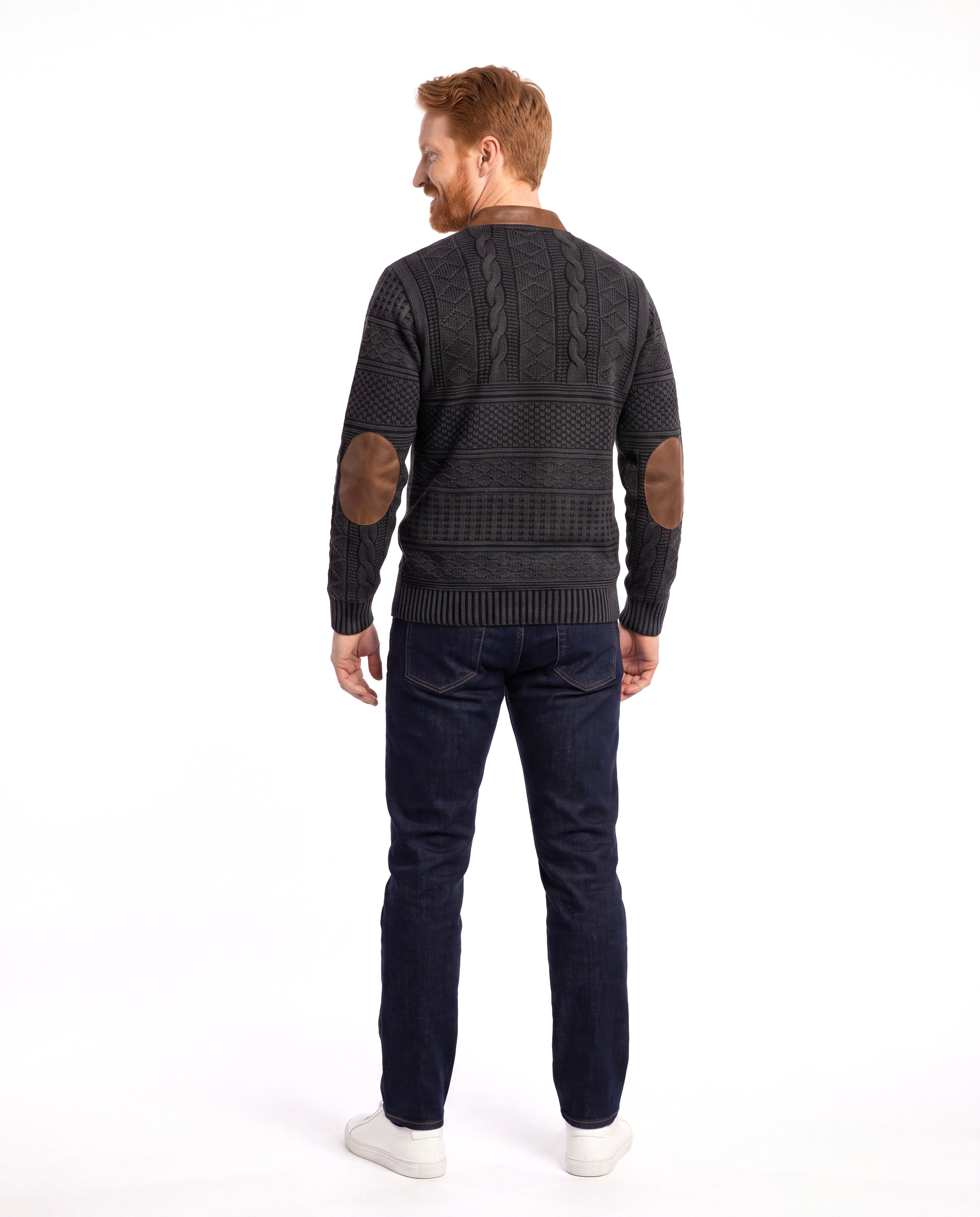 Gebreide sweater met vintage uitstraling Heren