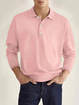 Poloshirt Heren Slim Fit Lange Mouw