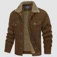 Corduroy Winterjas Heren Sherpa Kraag