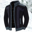 Gebreid Vest Heren Fleece Voering Opstaande Kraag