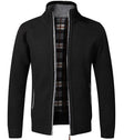 Gebreid Vest Heren Opstaande Kraag Fleece Voering
