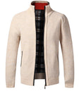 Gebreid Vest Heren Opstaande Kraag Fleece Voering
