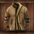 Sherpa Fleecevest Heren Western Opstaande Kraag