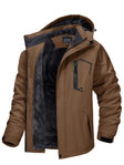 Waterdichte Winterjas Heren Capuchon Fleece Voering