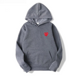 Katoenen Hoodie Heren Casual Hartprint