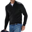 Gebreide Trui Heren Halfzip Opstaande Kraag