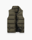 Gewatteerde Bodywarmer Heren Opstaande Kraag Ritszakken