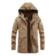 Katoenen Winterparka Heren Fleece Voering Capuchon