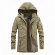 Katoenen Parka Heren Fleece Voering Capuchon