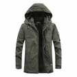 Katoenen Parka Heren Fleece Voering Capuchon