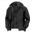Katoenen Winterjas Heren Fleece Voering Capuchon
