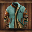 Sherpa Fleecevest Heren Western Opstaande Kraag