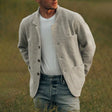 Wollen Blazer Heren Casual Revers Zakken