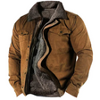 Gevoerde Winterjas Heren Fleece Kraag Warme Voering