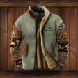 Sherpa Fleecevest Heren Western Opstaande Kraag