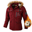 Parka Heren Bontkraag Fleece Voering