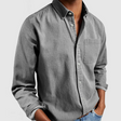 Denim Overhemd Heren Casual Borstzak