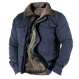 Gevoerde Winterjas Heren Fleece Kraag Warme Voering