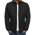 Gewatteerde Puffer Jas Heren Staande Kraag Slim Fit