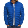 Gewatteerde Puffer Jas Heren Staande Kraag Slim Fit