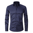 Kreukvrij Overhemd Heren Slim Fit Lange Mouw