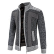 Gebreid Vest Heren Opstaande Kraag Colorblock