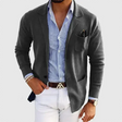 Gebreid Blazer Jasje Heren Casual Revers Borstzak