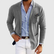 Gebreid Blazer Jasje Heren Casual Revers Borstzak