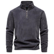 Fleece Trui Heren Kwart Zip Opstaande Kraag