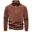 Fleece Trui Heren Kwart Zip Opstaande Kraag