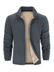 Fleece Vest Heren Opstaande Kraag Sherpa Voering