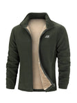 Fleece Vest Heren Opstaande Kraag Sherpa Voering