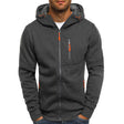 Sportieve Hoodie Heren Rits Capuchon