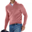 Gebreide Trui Heren Halfzip Opstaande Kraag