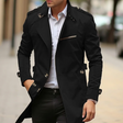 Trenchcoat Heren Slim Fit Ritszak