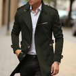 Trenchcoat Heren Slim Fit Epauletten