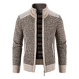 Gebreid Vest Heren Opstaande Kraag Fleece Voering