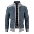 Gebreid Vest Heren Opstaande Kraag Fleece Voering